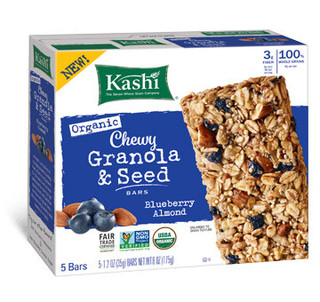 Kashi Organic Chewy Granola Seed Bars - Blueberry Almond