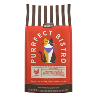 Merrick Purrfect Bistro Grain Free Real Chicken and Sweet Potato Recipe Dry Cat Food