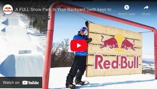 A FULL Snow Park In Your Backyard (with keys to the ski lift!)