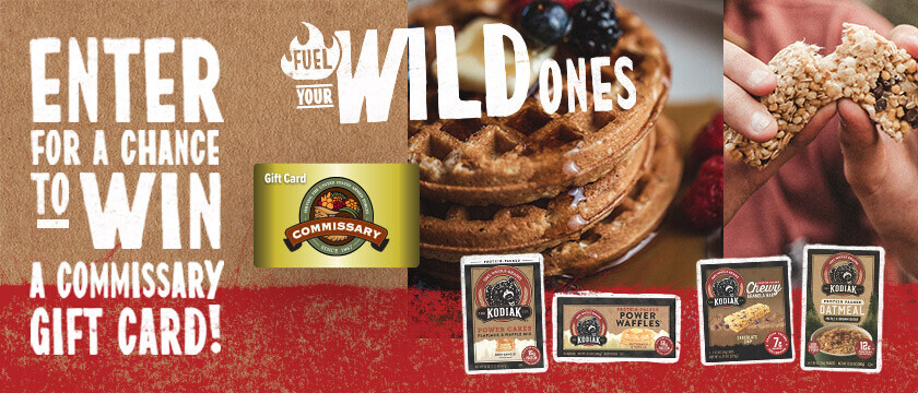 Kodiak Cakes Commissary Gift Card Sweepstakes