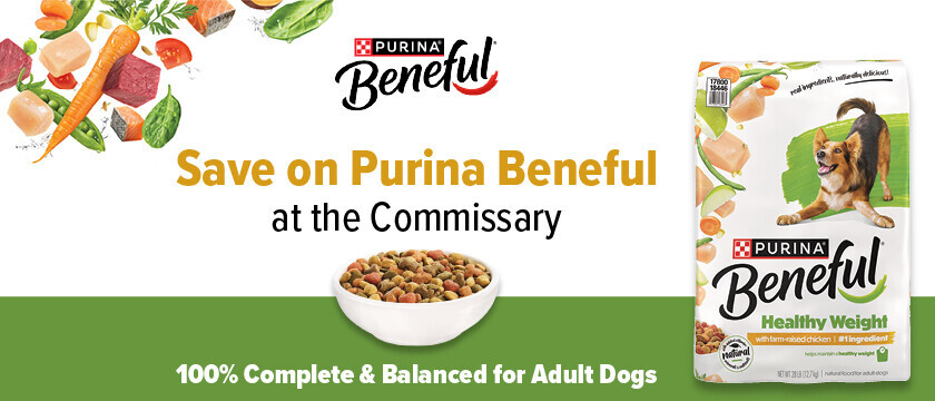 Save on Purina Beneful at the Commissary!