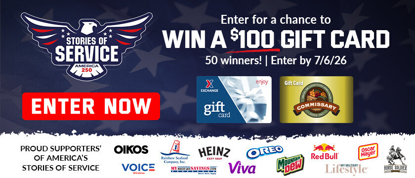Commissary or Exchange Gift Card Giveaway