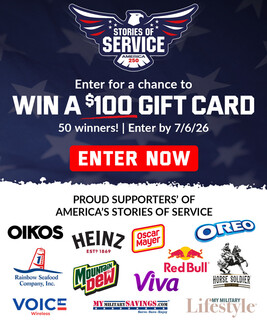 Enter for a Chance to Win a $100 Commissary or Exchange gift card