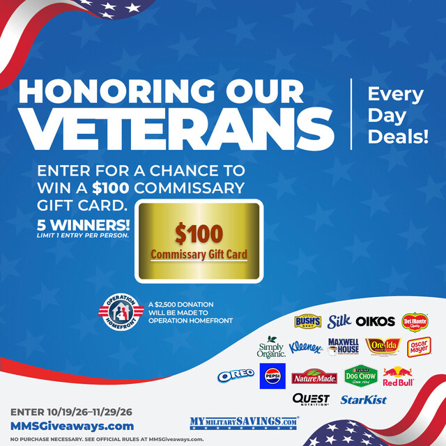 Enter for a Chance to Win a $100 Commissary Gift Card!