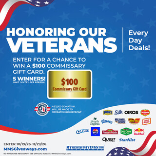 Enter for a Chance to Win a $100 Commissary Gift Card!