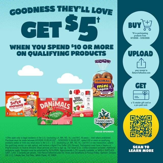 Get $5 when you spend $10.