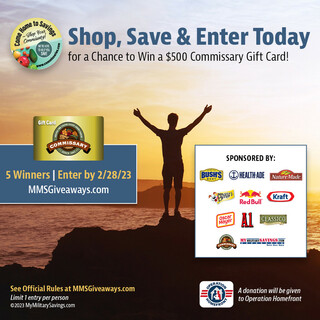 Shop, Save & Enter to Win a $500 Commissary Gift Card!