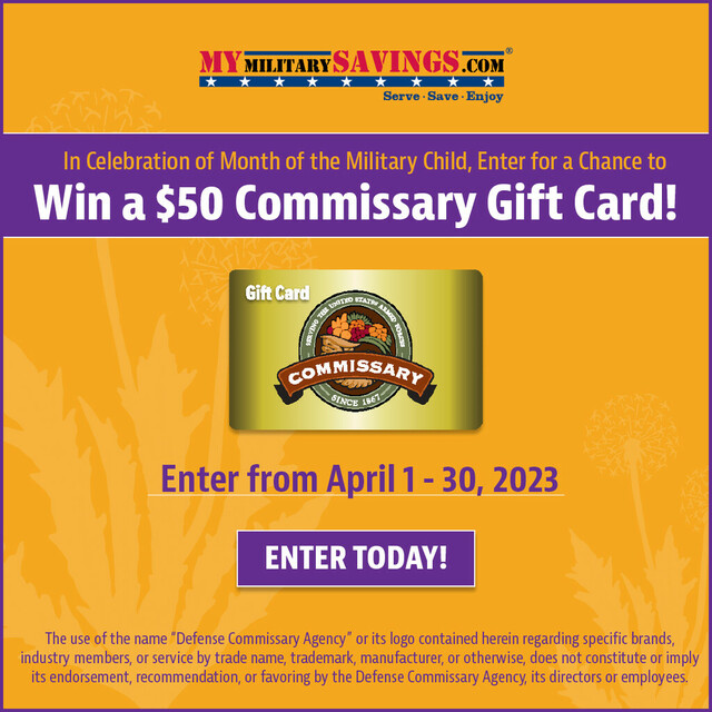 Enter for a Chance to Win a $50 Commissary Gift Card!
