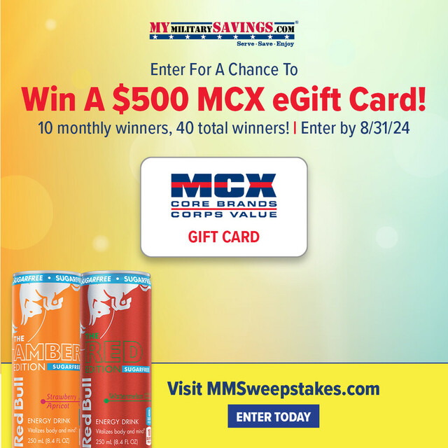 Enter for a Chance to $500 MCX eGift Card 