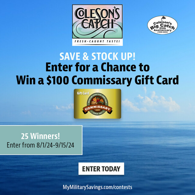 Enter for a Chance to Win a $100 Commissary Gift Card!