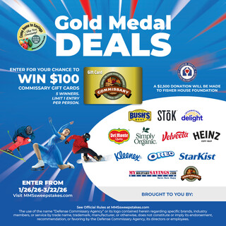 Enter for a Chance to Win a $100 Commissary Gift Card!