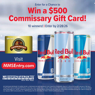 Enter for a Chance to Win a $500 Commissary Gift Card