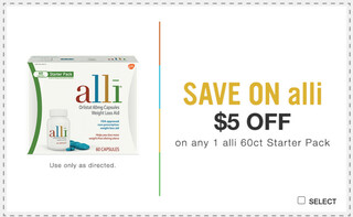Save $5 on alli Products!