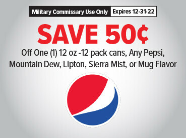 Look for this Pepsi Coupon at your local Commissary