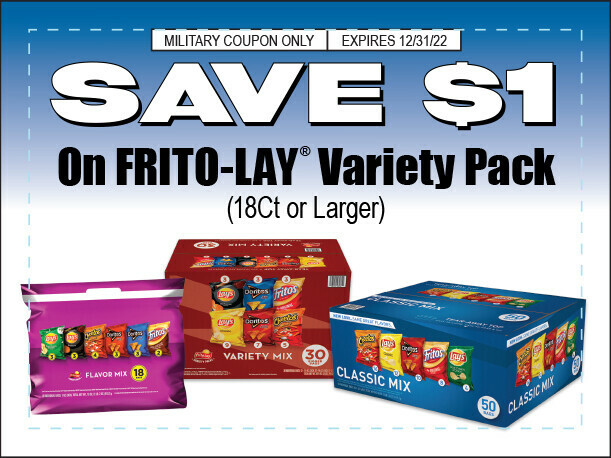 Look for this FRITO-LAY Coupon at your local Commissary