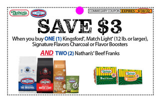 Look for this Kingsford and Nathan's Coupon at your local Commissary