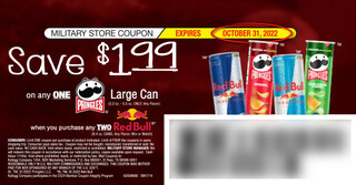 Look for this Red Bull Coupon at your local Commissary