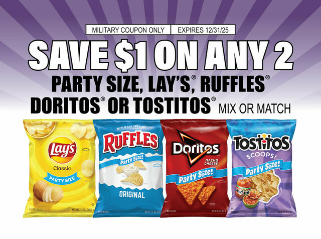 Look for this FRITO-LAY Coupon at your local Commissary