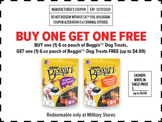 BUY one Beggin’® GET one FREE