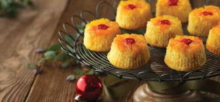 Pineapple-Coconut Upside-Down Cupcakes