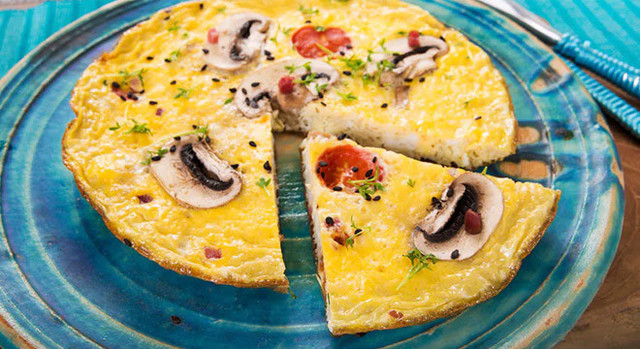 Frittata with Sweet Peppers and Onions