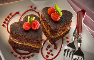 Chocolate Sweetheart Cakes for Two Recipe