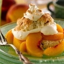 Almond Peach Shortcake