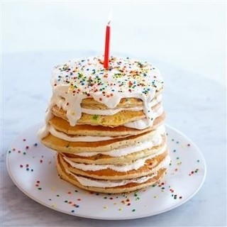 Funfetti Birthday Pancake Stack