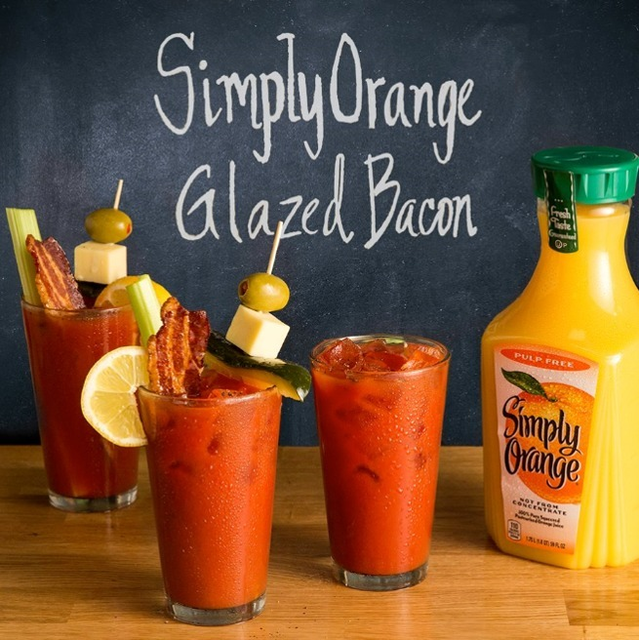 Simply Orange® Glazed Bacon Garnish