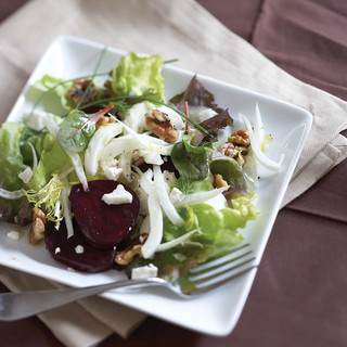 Roasted Beet Goat Cheese and Fennel Salad