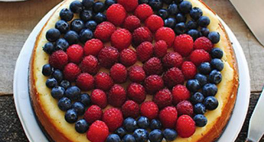 Red, White and Blue Cheesecake