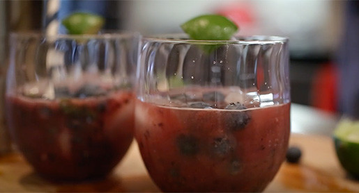 Blueberry Mojito Cocktail