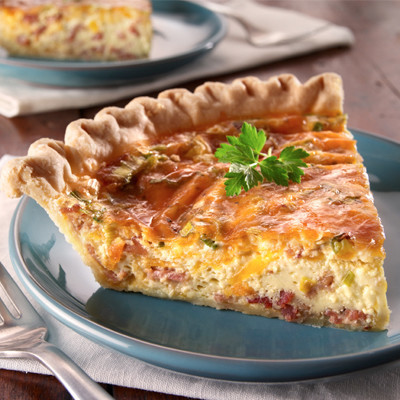 BOOST® Bacon And Cheddar Quiche
