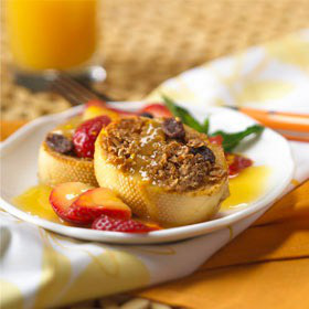 Baked French Toast with Orange-Berry Sauce