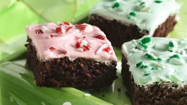 Frosted Peppermint Brownies