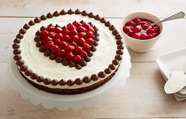 Chocolate and Cherries Fudge Torte