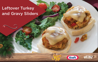 Leftover Turkey and Gravy Sliders