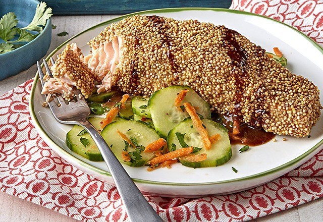 Quinoa-Crusted Salmon