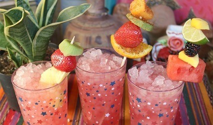 Tropical & Peach Punch Mocktails