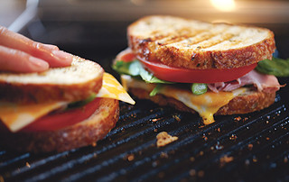 H.A.T. Sandwich (Ham, Asparagus & Tomato)