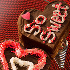 Valentine Message Brownies