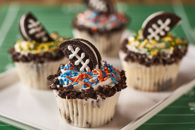 OREO Cookie Football Cupcakes