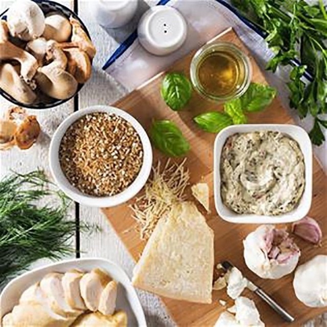 Herb Pesto and Mushroom Rice Bowl