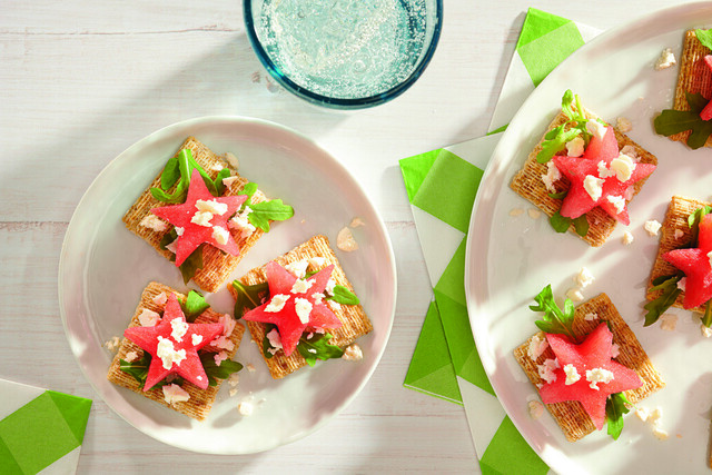 TRISCUIT Watermelon Stars and Feta Toppers