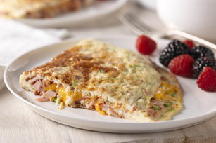 Sun-Dried Tomato, Ham & Cheese Omelet