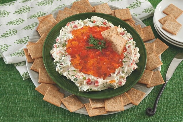 Goat Cheese and Hot Pepper Jelly Spread