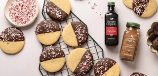 Dipped Chocolate Peppermint Cookies