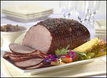 Baked Ham with Sweet ‘n’ Sour Plum Sauce