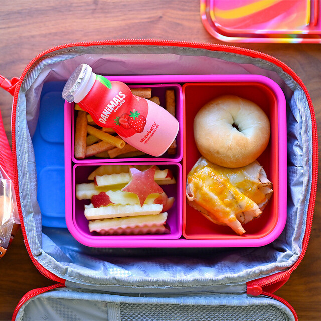 Turkey-Cheddar Bagel Sandwich Bento 