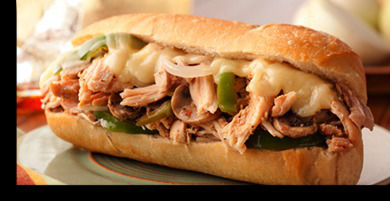 Chicken Philly Cheese Sandwich